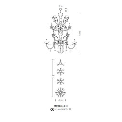 Люстра Sylcom Dandolo 947/12+6+6+3 D D.A