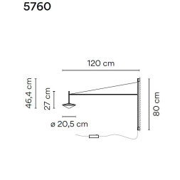 Бра Vibia Tempo 5760 58 /15