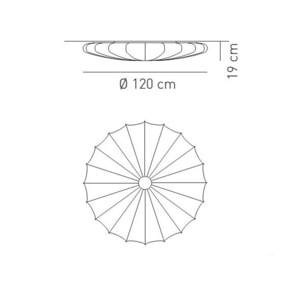Настенно-потолочный светильник Axo Light Muse PL MUS 120 Orange PLMUS120ARXXE27