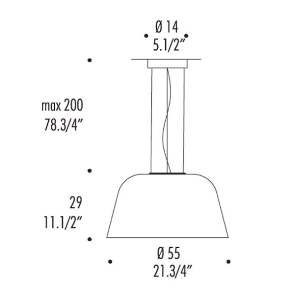 Подвесной светильник Leucos AYERS S 0003063