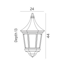 Уличный настенный светильник Norlys Venedig 261W