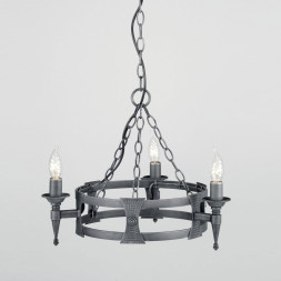 Люстра Elstead Lighting Saxon SAX3 BLK/SIL