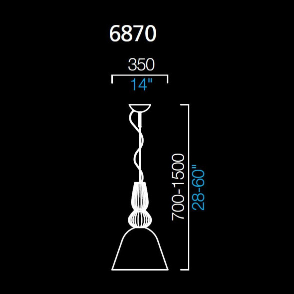 Подвесной светильник Barovier&amp;Toso Ebi 6870/NC