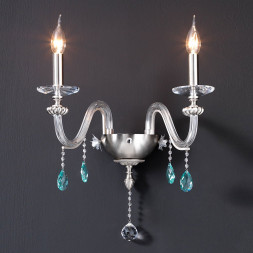 Бра Euroluce Flora A2 silver Clear