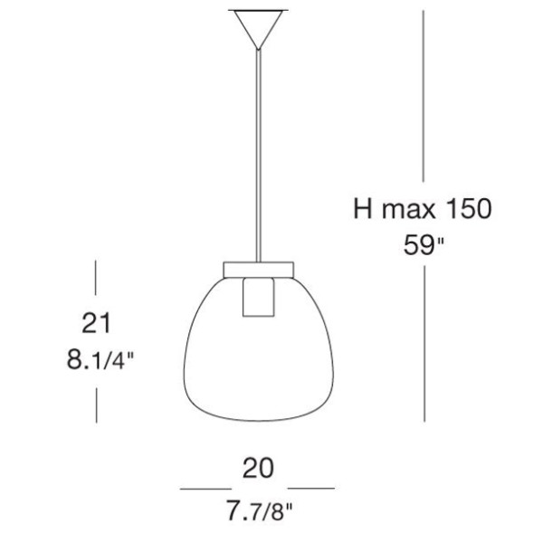 Подвесной светильник iTRE OMEGA S 20 0000072