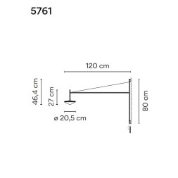 Бра Vibia Tempo 5761 58 /1B