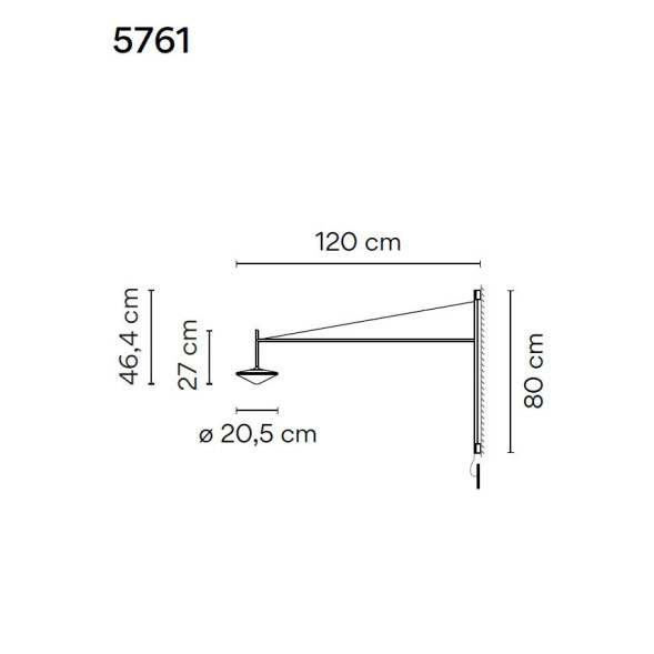 Бра Vibia Tempo 5761 58 /1B