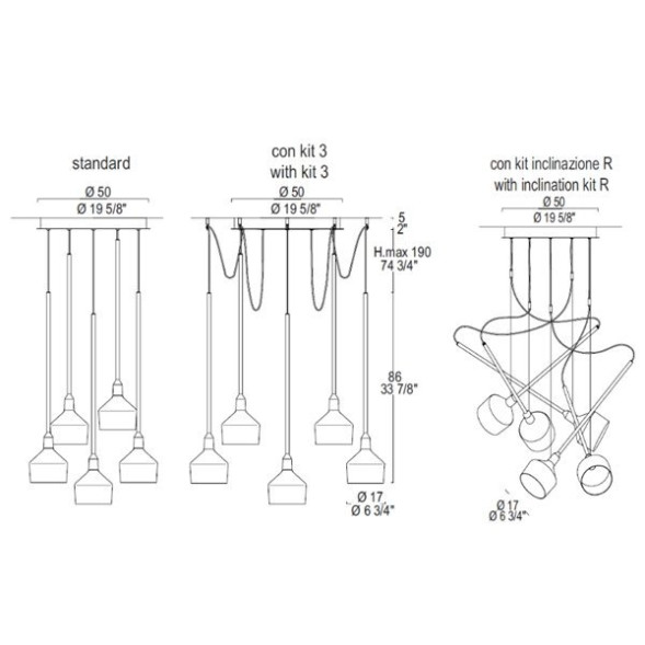 Подвесной светильник Leucos BEAMER 17 S5 0003608