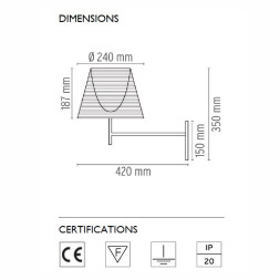Бра светильник Flos Ktribe W Transparent F6307000