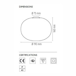 Настенно-потолочный светильник Flos Glo-Ball C/W ZERO F3335009