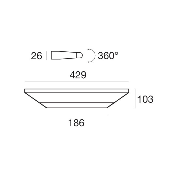 Настенный светильник Linea Light Circular 8406