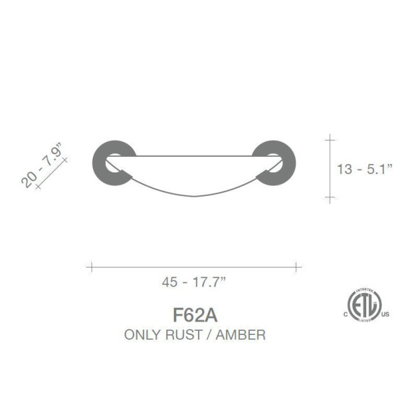 Настенный светильник Terzani Solune F62A F1 B4