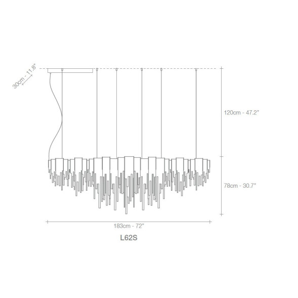 Подвесной светильник Terzani Volver L62S E7 C8