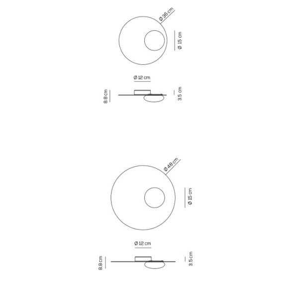 Потолочный светильник Axo Light Kwic PL KWIC 36 NE XX LED