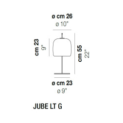 Настольная лампа Vistosi Jube JUBE LT G CR OS