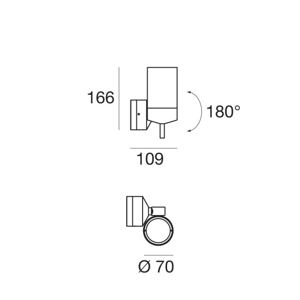 Настенный светильник Linea Light Vision 51365