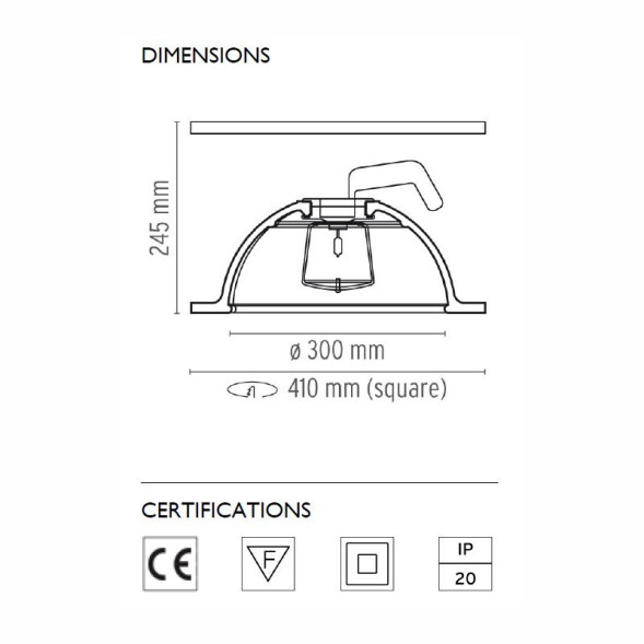 Встраиваемый светильник Flos Skygarden Recessed GY6,35 F6430009