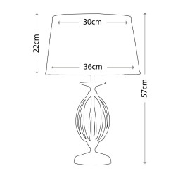 Настольная лампа Elstead Lighting Aegean AG/TL POL BRASS