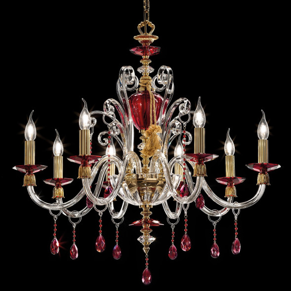 Люстра Euroluce Rubino Alicante L8 Ruby