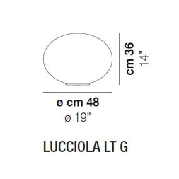 Настольная лампа Vistosi Lucciola LT G E27 BC NI