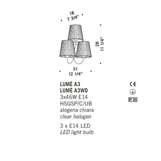 Бра De Majo LUME A3 0LUME0A30