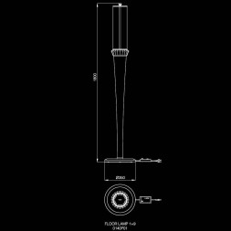 Торшер Beby Platinum 0140P01 Chrome 063