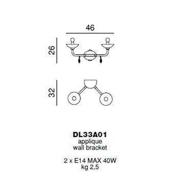 Бра Beby Group Black tube DL33A01 Chrome Fuchsia Venice Cut Almond