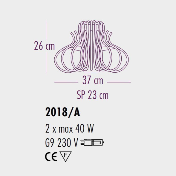 Настенный светильник Bellart Essenzia 2018/A 05/V01