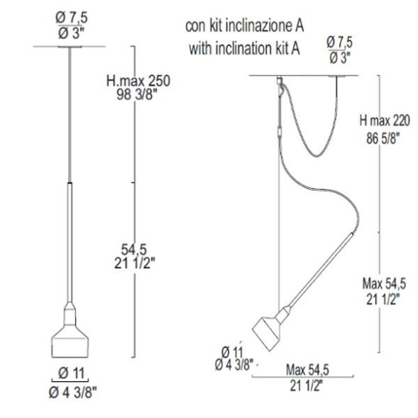 Подвесной светильник Leucos BEAMER 11 S/I 0003598