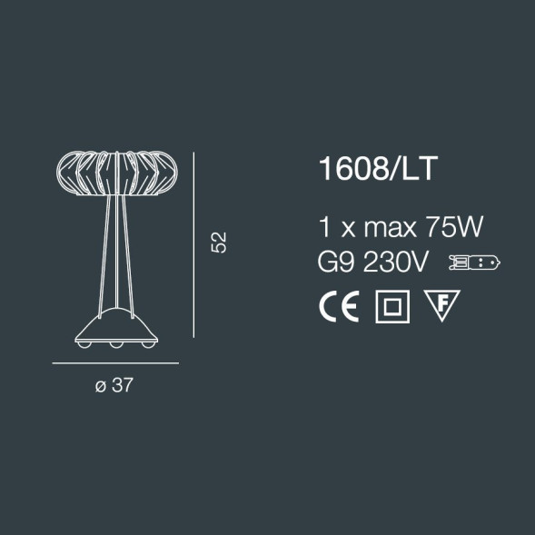 Настольная лампа Bellart Full Moon 1618/LT 05/P04