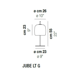 Настольная лампа Vistosi Jube JUBE LT G TB OS