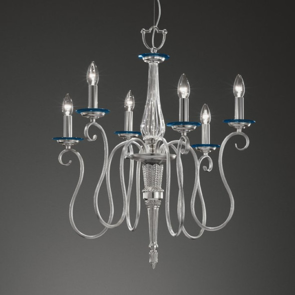 Люстра Italamp 720/6 Turquoise / NK