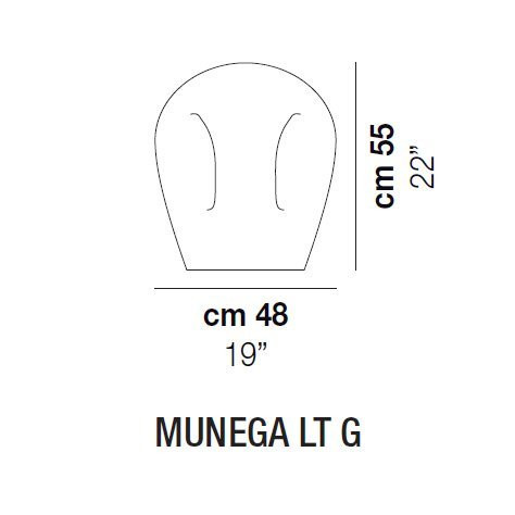 Настольная лампа Vistosi Munega LT G E27 BC