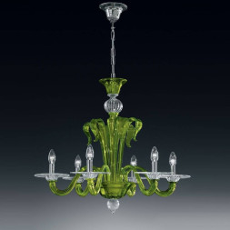 Люстра Vetri Lamp 924/6 Verde oliva/Cristallo