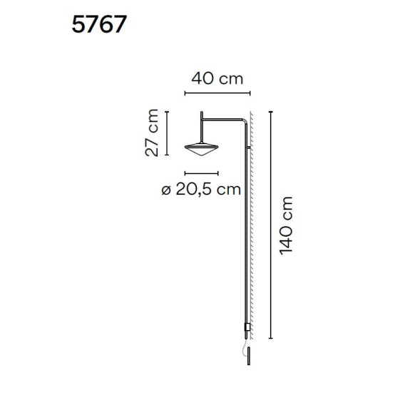 Бра Vibia Tempo 5767 18 /1B