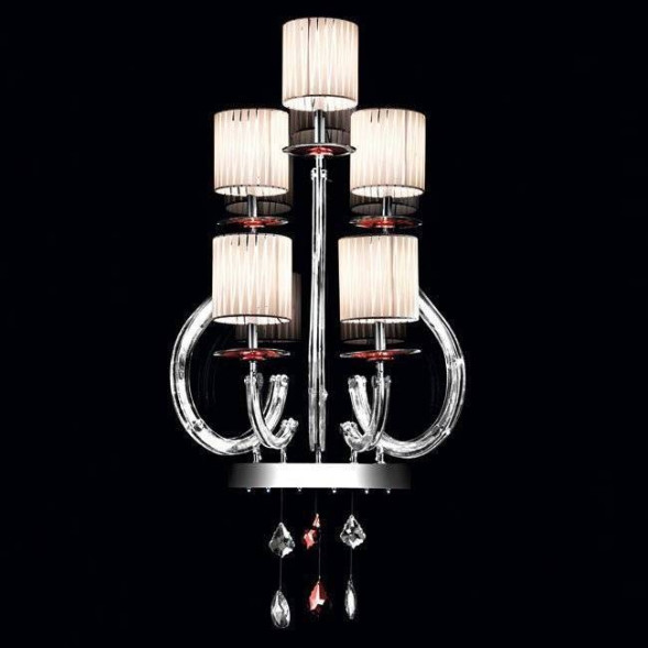 Бра Beby Group Prive 0210A04 Chrome Silver Cortina White Swarovski Plaque