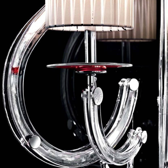 Бра Beby Group Prive 0210A04 Chrome Silver Cortina White Swarovski Plaque