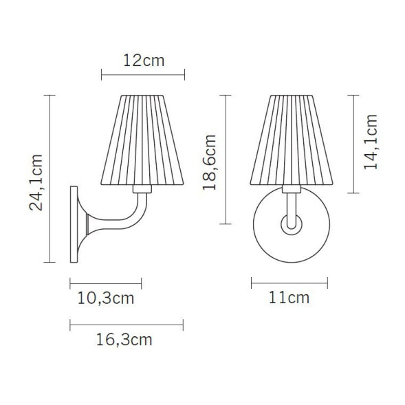 Бра Fabbian Flow D87 D01 00