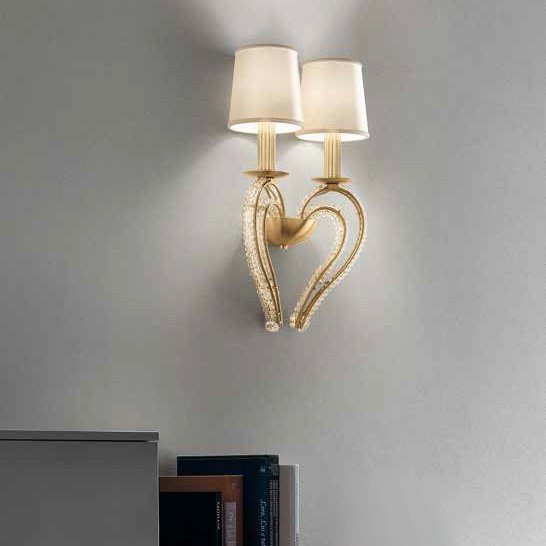 Бра Masiero Cristalis A2 V99 SAT/13/ECRU CUT CRYSTAL