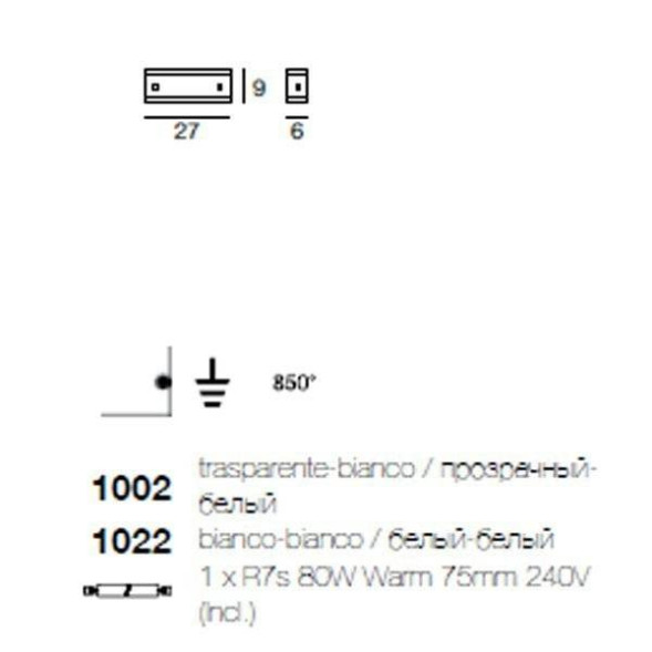 Бра Linea Light Class Modern collection 1022