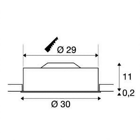 Встраиваемый светильник SLV Medo 135011