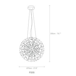 Подвесной светильник Terzani Core P20S E7 A9
