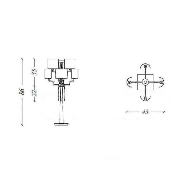 Настольная лампа Baga Bespoke Eccentrica EC11 M20 | T12 cat. C