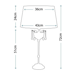 Настольная лампа Elstead Lighting Amarilli AML/TL BLK/SIL