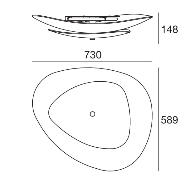 Потолочный светильник Linea Light Moledro 90317