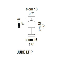 Настольная лампа Vistosi Jube JUBE LT P CR OS