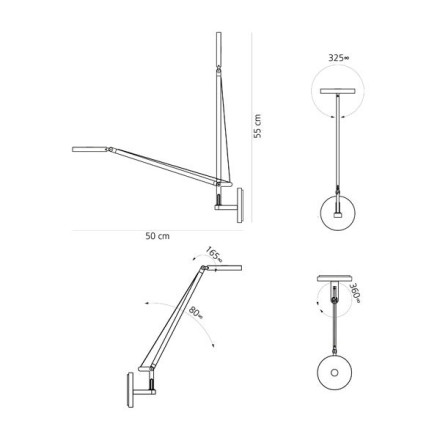 Бра Artemide Demetra 1748W20A