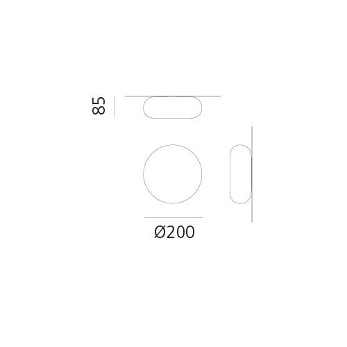 Настенно-потолочный светильник Artemide Itka DX0060M10