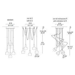 Подвесной светильник Leucos BEAMER 11 S5 0003594