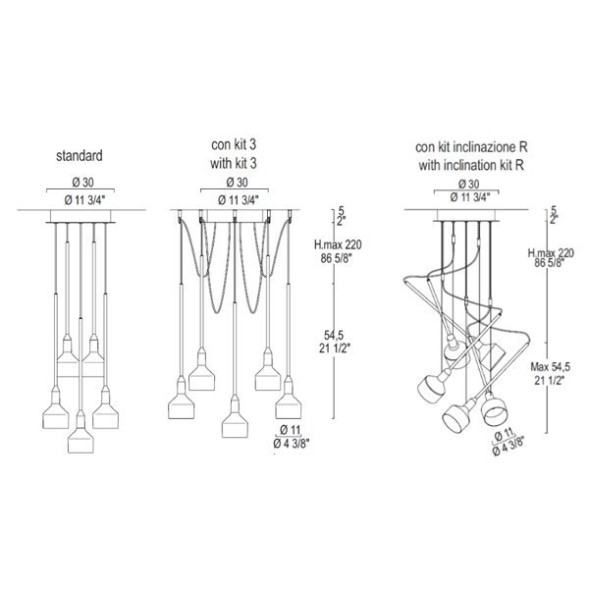 Подвесной светильник Leucos BEAMER 11 S5 0003594